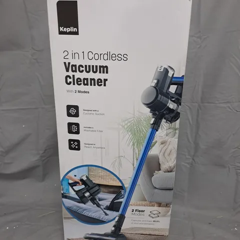 KEPLIN 2-IN-1 CORDLESS VACUUM CLEANER – BOXED