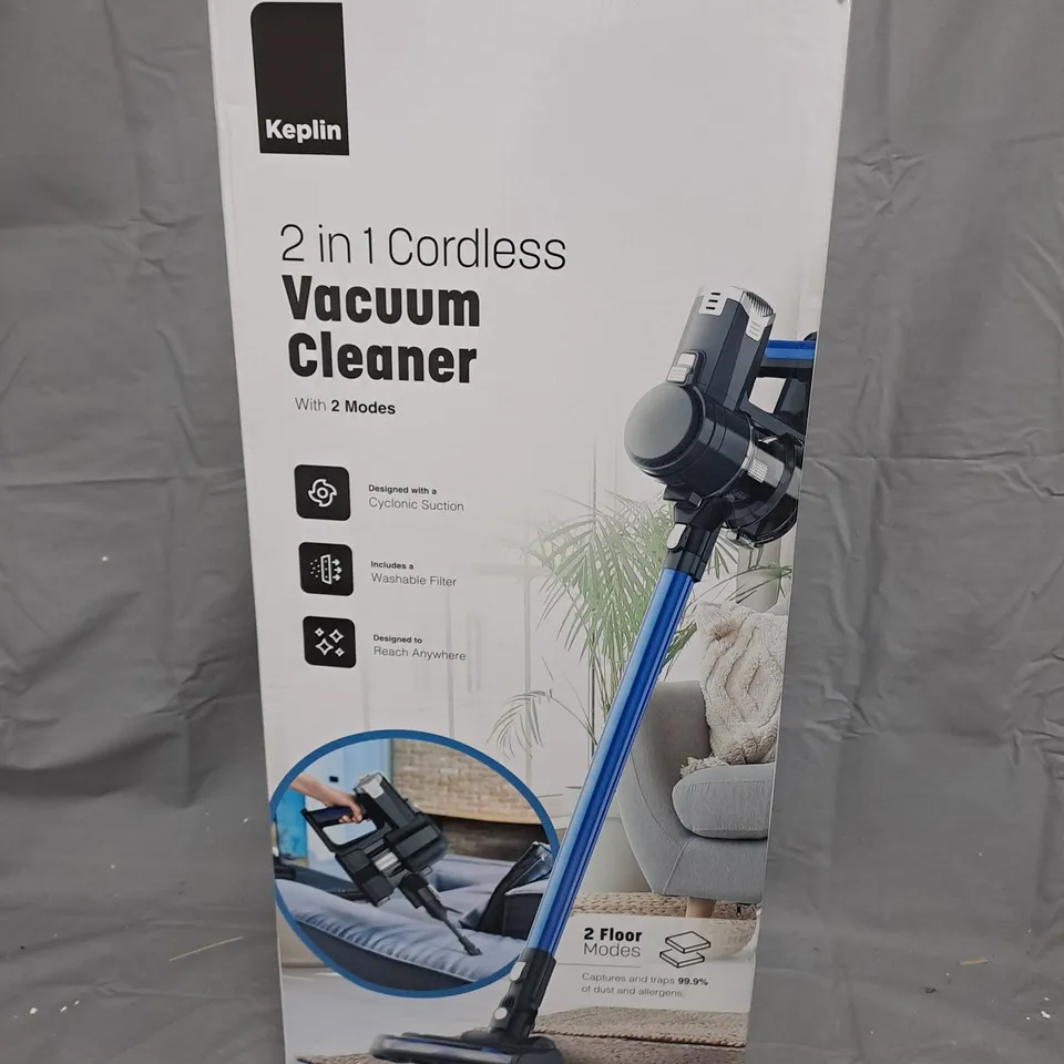 KEPLIN 2-IN-1 CORDLESS VACUUM CLEANER – BOXED