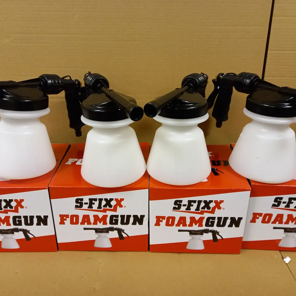 BRAND NEW SET OF 4 S-FIXX HOSE END FOAMING SPRAYER FOAM GUNS 