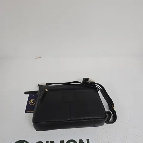 ASHWOOD LEATHER BLACK CROSSBODY BAG β STYLE AJ2 BALMORA