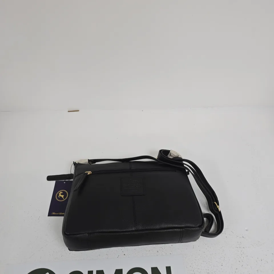 ASHWOOD LEATHER BLACK CROSSBODY BAG – STYLE AJ2 BALMORA