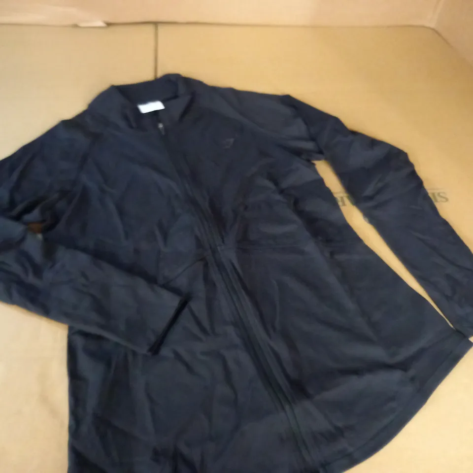 GYMSHARK BLACK ZIP THROUGH JACKET - M