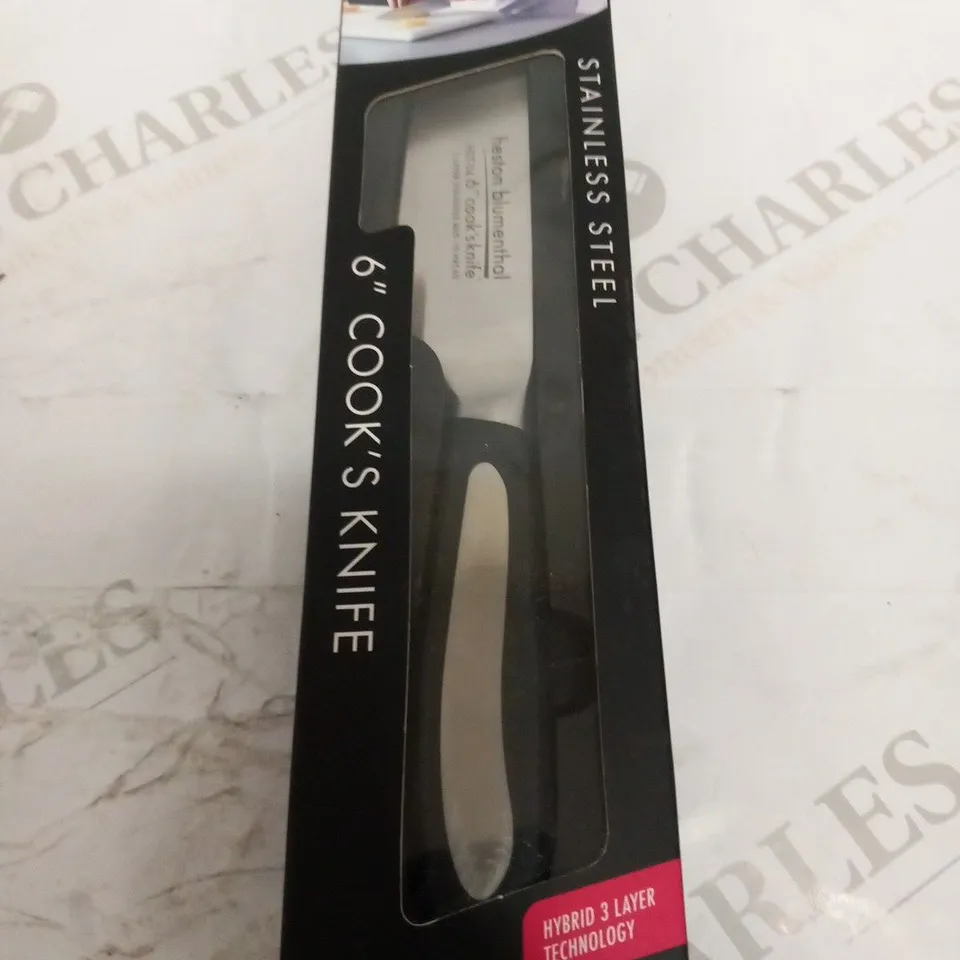 BRAND NEW BOXED GRUNWERG HESTON BLUMENTHAL KITCHEN KNIVES 6" COOK'S KNIFE