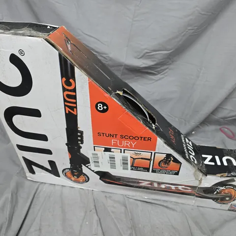 BOXED ZINC STUNT FURY SCOOTER