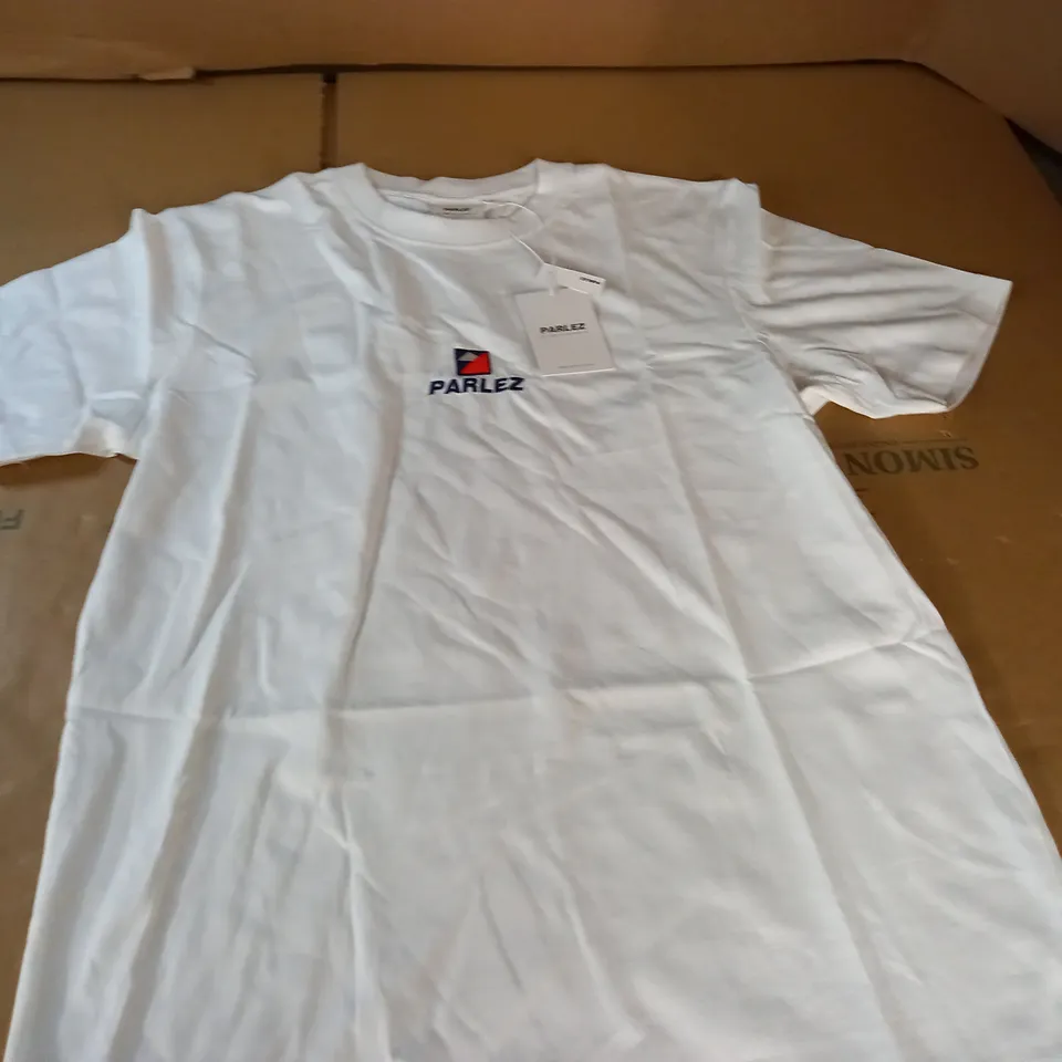 PARLAZ WHITE CREW CLOTHING - M