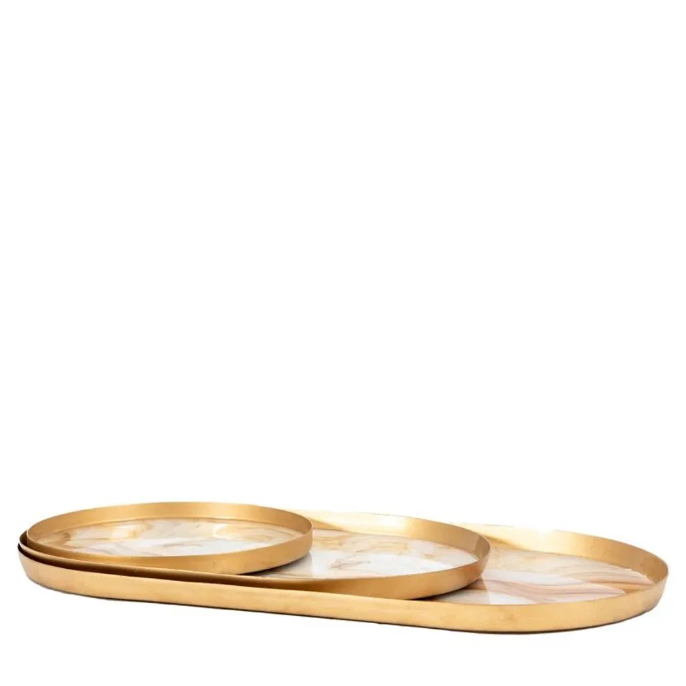 BOXED TESSIER METAL TRAY - SET OF 3 (1 BOX)