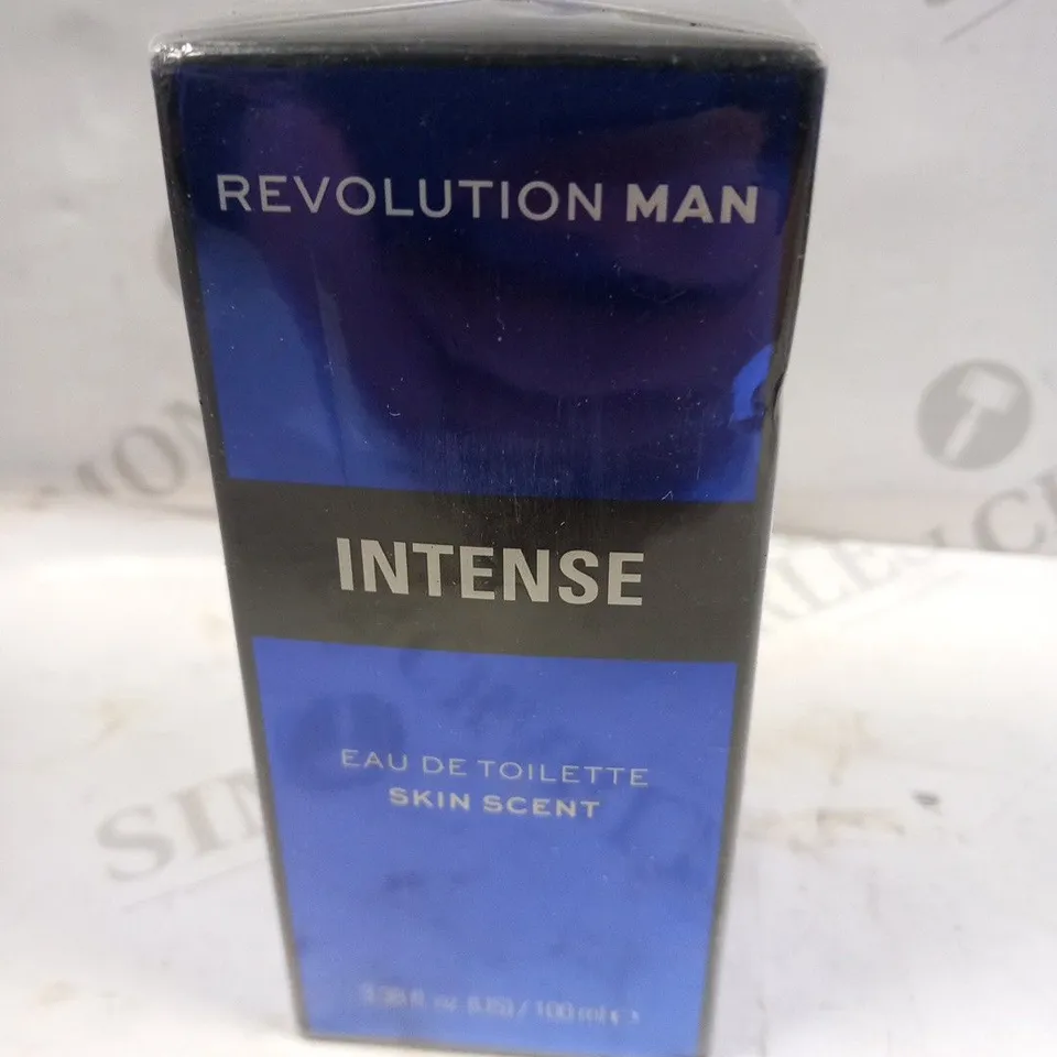BOXED AND SEALED REVOLUTION MAN INTENSE EAU DE TOILETTE SKIN SCENT 100ML