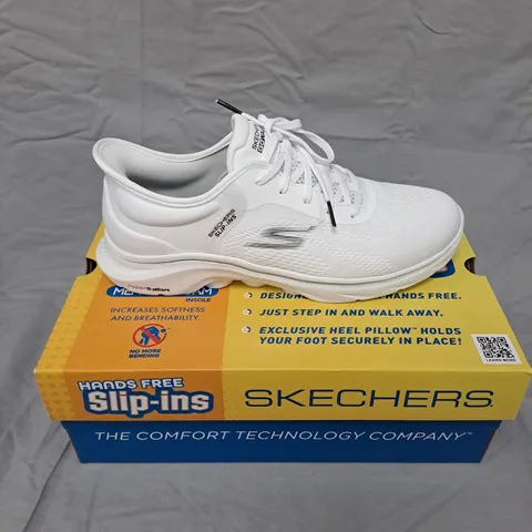 SKECHERS WHITE GO WALK SNEAKERS – 7