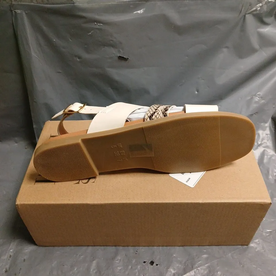 BOXED PAIR OF WHERE'S THAT FROM OPEN TOE SANDALS - 5