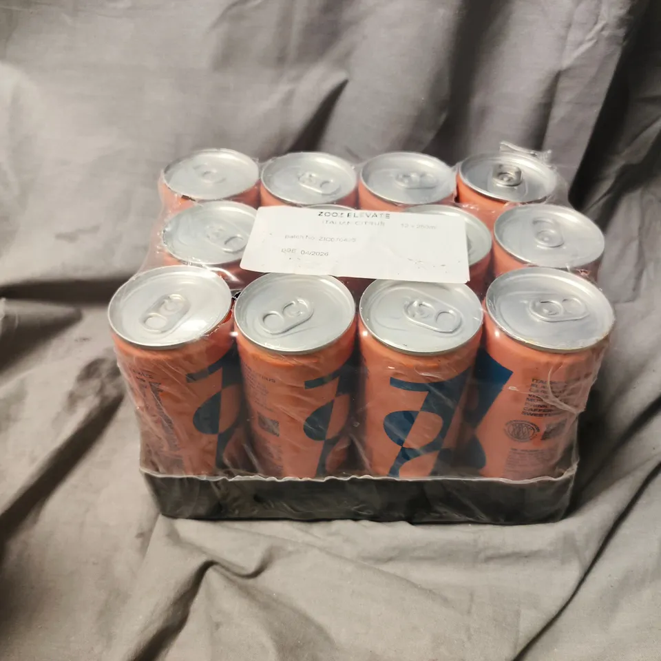 ZOOZ ELEVATE ITALIAN CITRUS – 12 X 250ML CANS