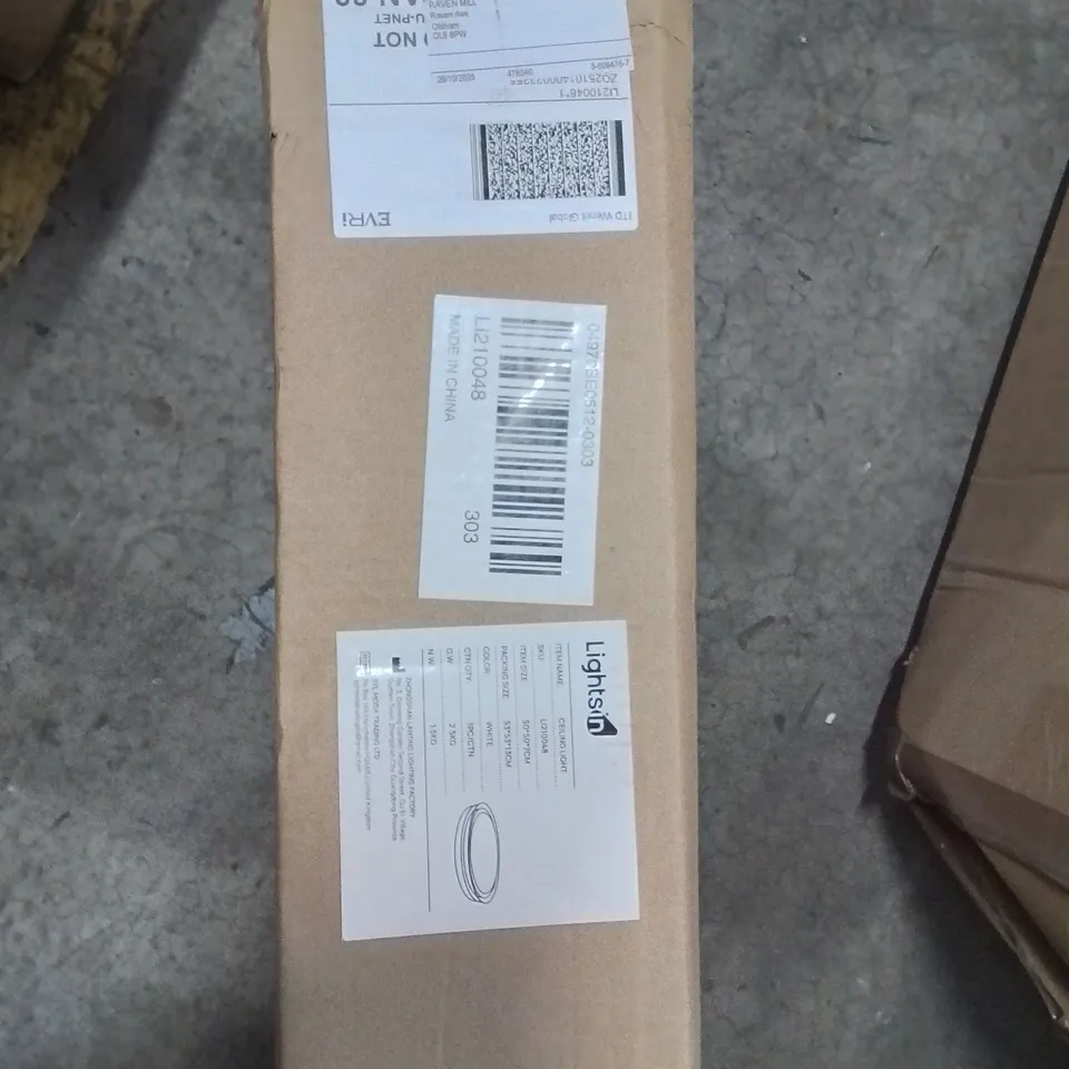 BOXED LIGHTS IN CEILING FAN 