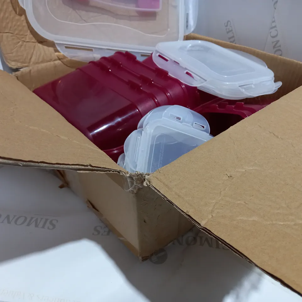 LOCK & LOCK RED STORAGE CONTAINERS