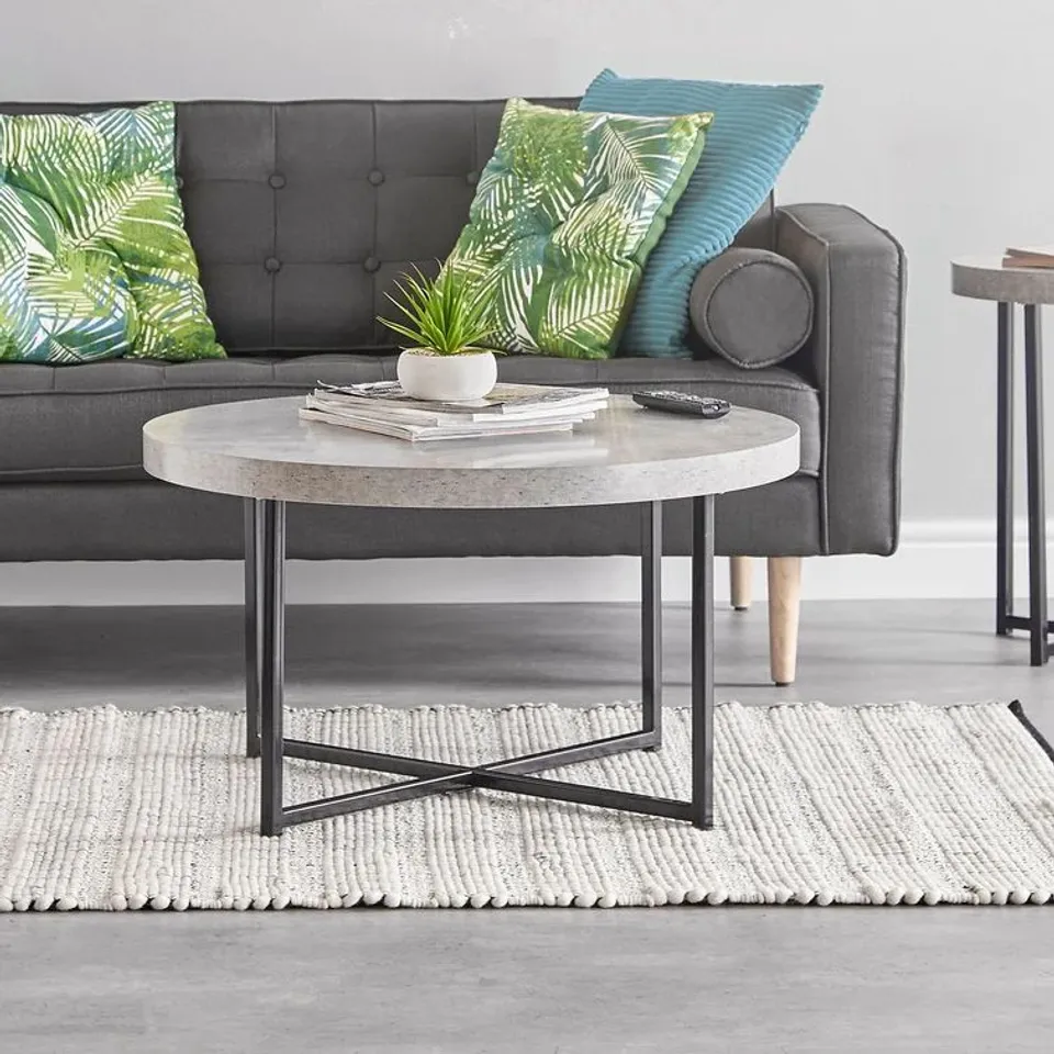 BOXED ALLYSSA COFFEE TABLE - GREY