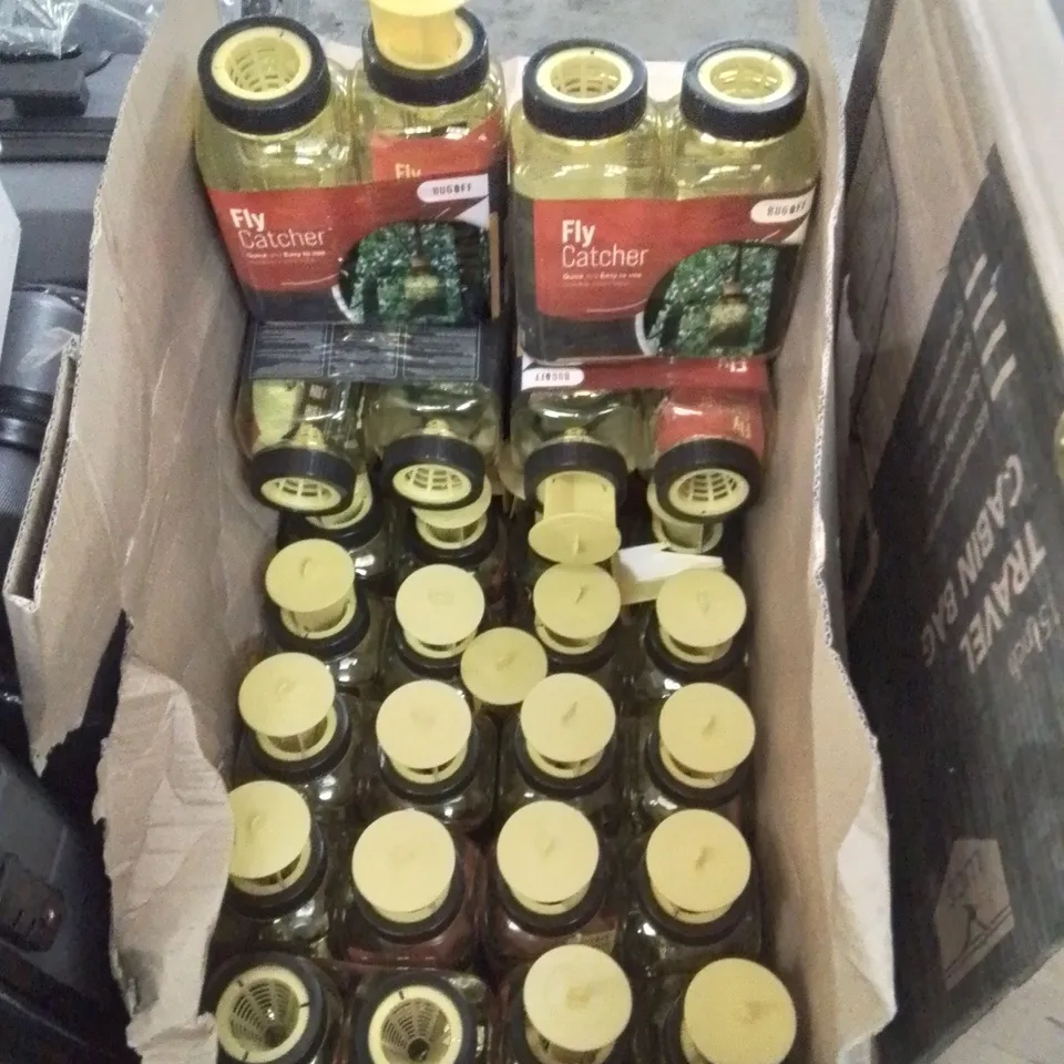 BOX CONTAINING APPROXIMATELY 20 FLY CATCHERS