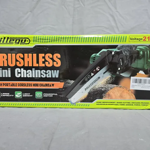 BRUSHLESS MINI CHAINSAW – 6-INCH, CORDLESS, 21V