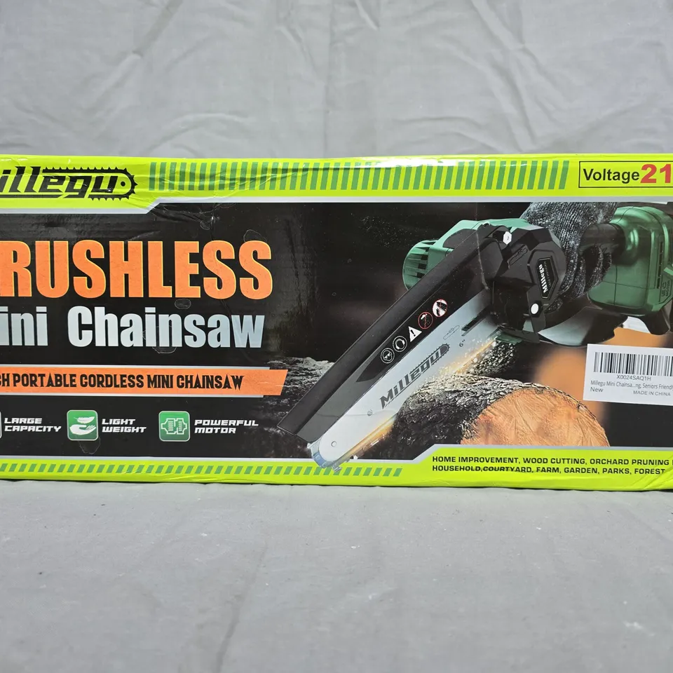 BRUSHLESS MINI CHAINSAW – 6-INCH, CORDLESS, 21V