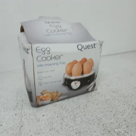 QUEST EGG COOKER WITH POACHING TRAY β BOXED