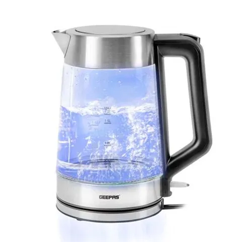 BOXED 1.7L ILLUMINATING ELECTRIC GLASS KETTLE