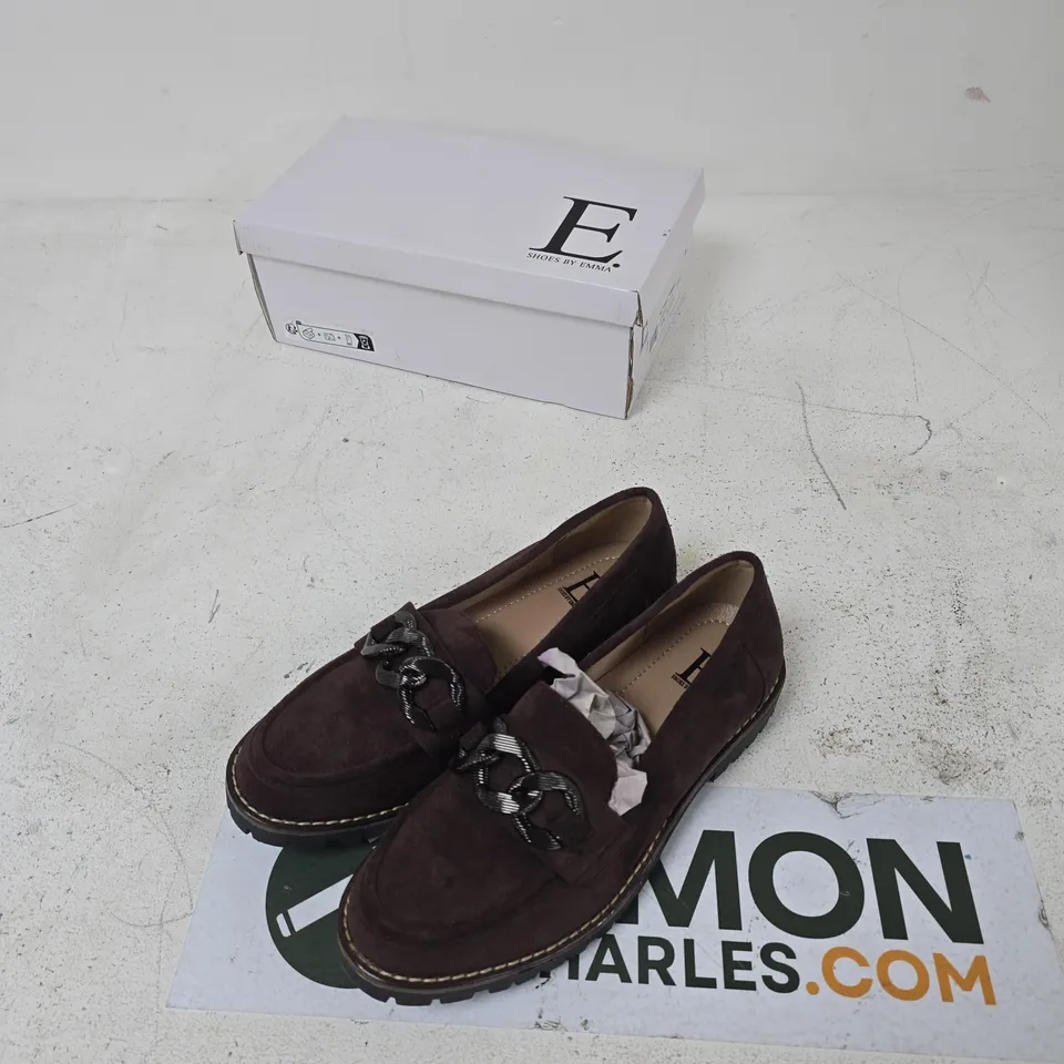 E SHOES BY EMMA ADELINE CHOCOLATE MF – UK 6 LOAFERS