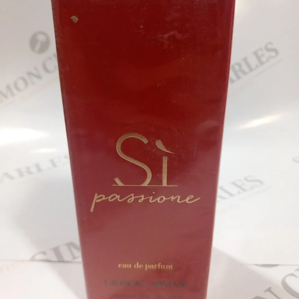 BOXED AND SEALED GIORGIO ARMANI  SI PASSIONE EAU DE PARFUM 100ML