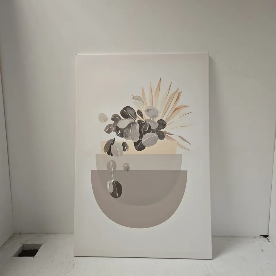 BOHO BOTANICAL CANVAS ART PRINT 60 X 40CM APPROXIMATELY