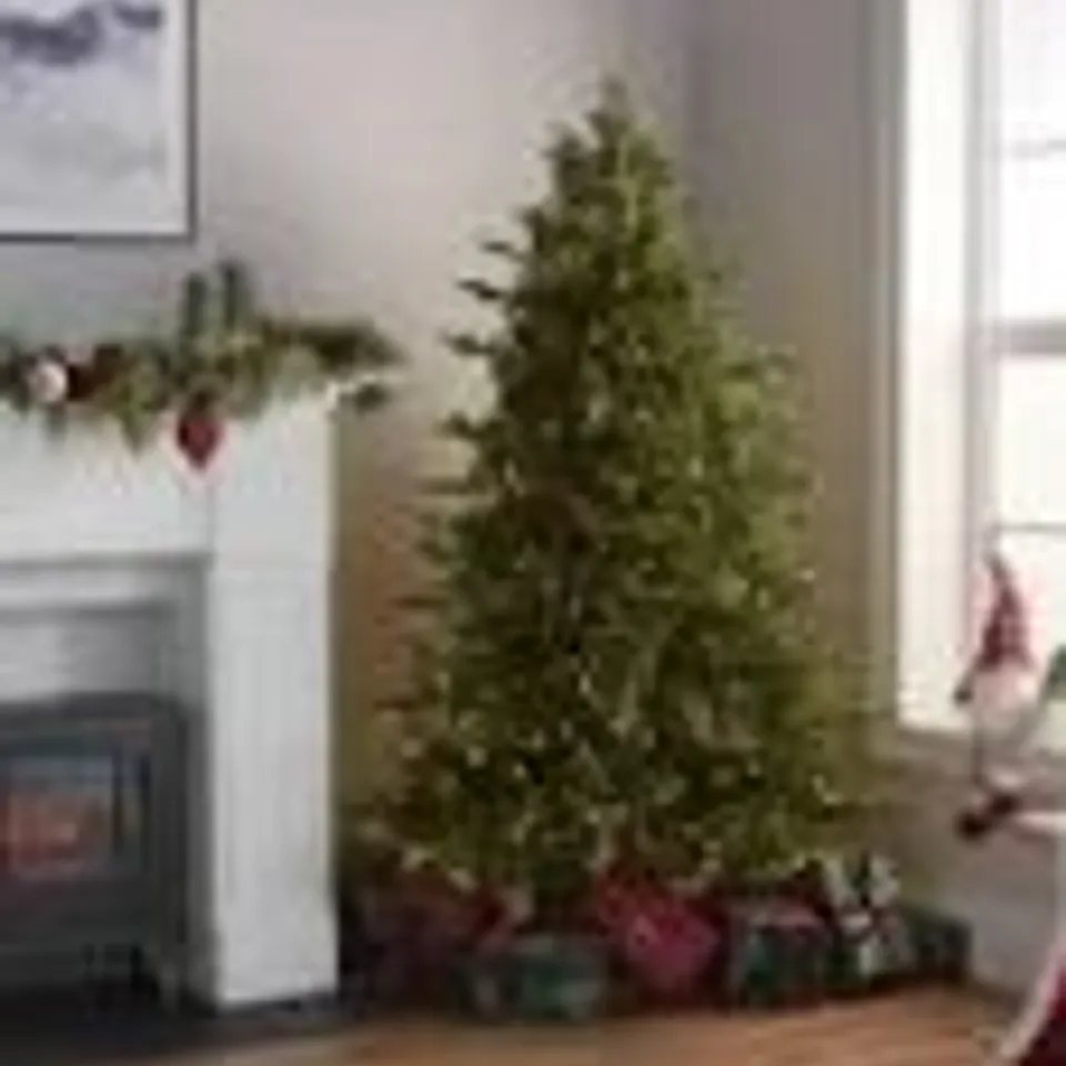SANTA'S BEST 116 FUNCTION PRELIT GUMDROP AUBURN CHRISTMAS TREE 4FT - COLLECTION ONLY