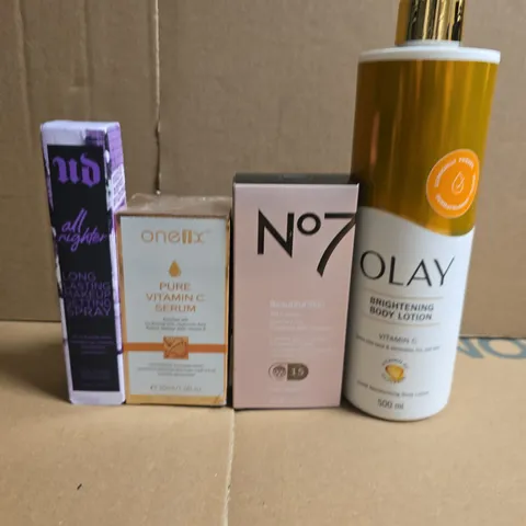 APPROXIMATELY 15 ASSORTED HEALTH & BEAUTY PRODUCTS TO INCLUDE NO7, OLAY AND STAY WILD 