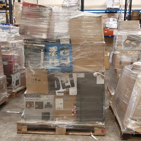 PALLET OF APPROXIMATELY 23 UNPROCESSED RAW RETURN HOUSEHOLD AND ELECTRICAL GOODS TO INCLUDE;