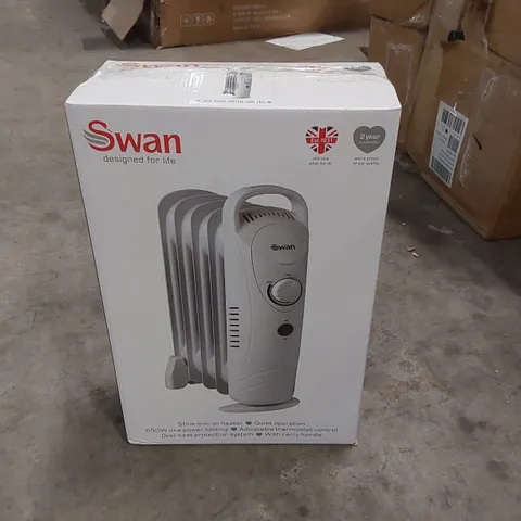 BOXED SWAN 650W 5 FIN MINI OIL HEATER (1 BOX)