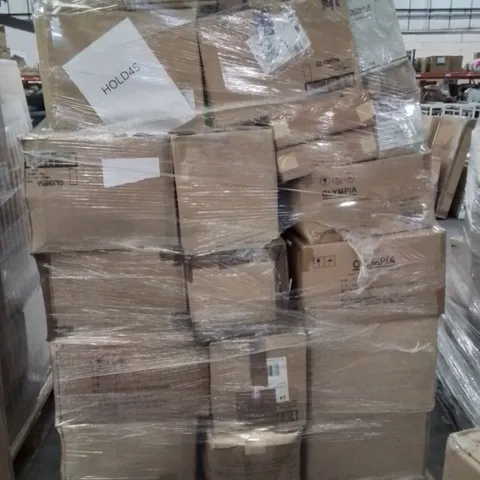 PALLET CONTAINING CATERING ITEMS AND PRODUCTS SUCH AS;OLYMPIA GLASS JUG 1L,OLYMPIA HOTWELWARE SAUCERS,WINE GLASSES,OLYMPIA TUMBLER GLASSES