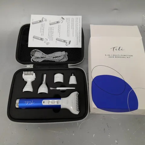TILI 5-IN-1 MULTI-FUNCTION HAIR REMOVAL KIT - NAVY BLUE
