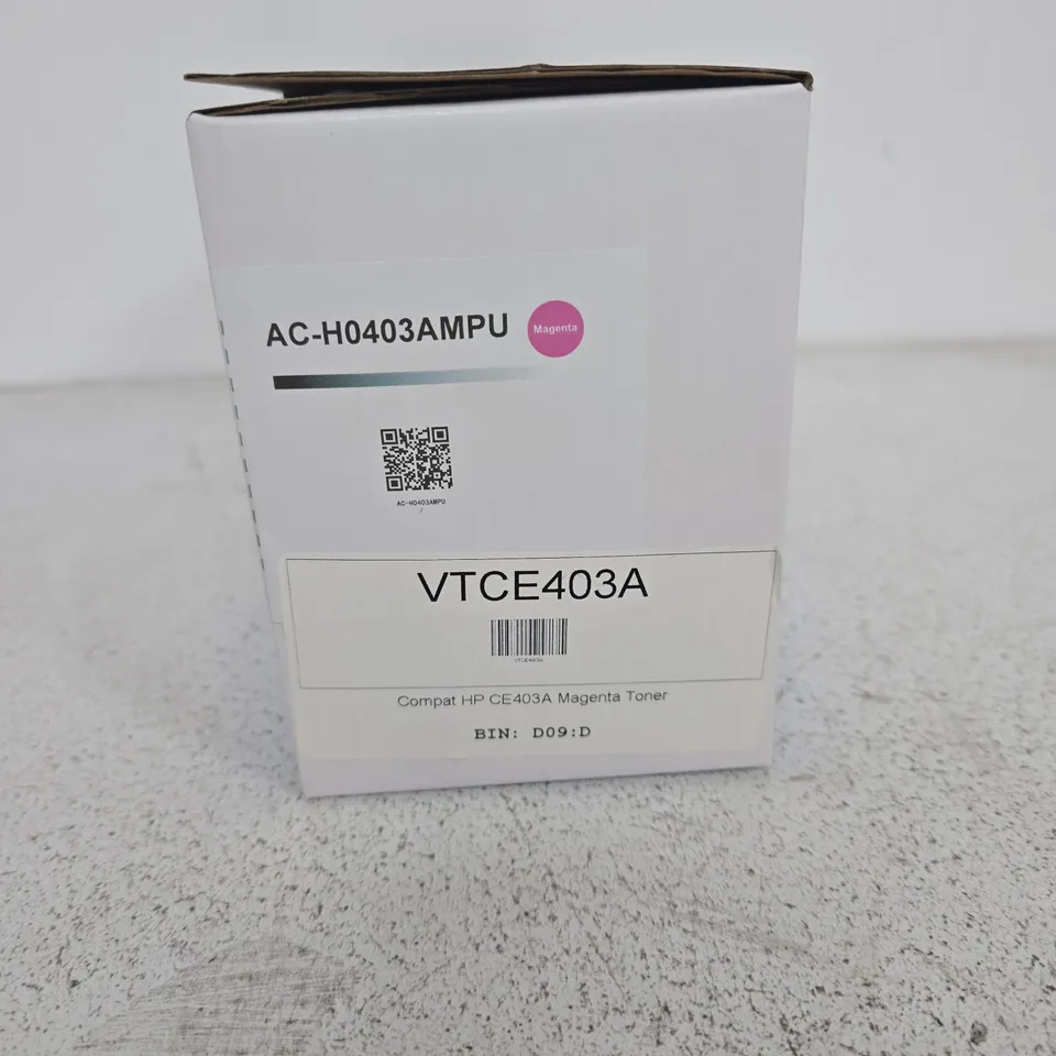 HP CE403A MAGENTA TONER CARTRIDGE – BOXED (AC-H0403AMPU / VTCE403A)