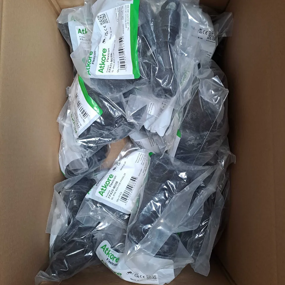 ATKORE BOX OF APPROX 10 ASSORTED ITEMS TO INCLUDE FPP-CP25B AND FPA-M25B