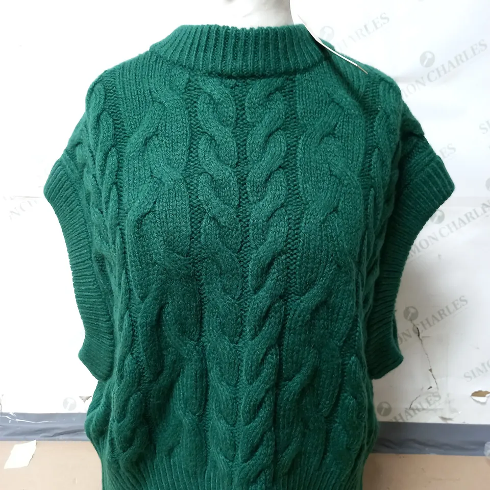 CRYSTAL KOBE KNITTED TOP IN ALPINE SIZE 3XL