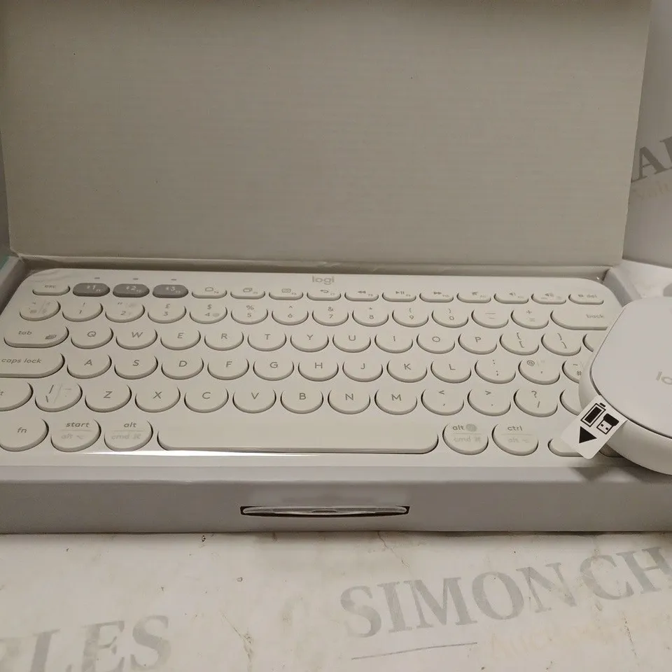 BOXED LOGITECH KEYBOARD AND MOUSE (K380 KEYBAORD, PEBBLE M350 MOUSE)