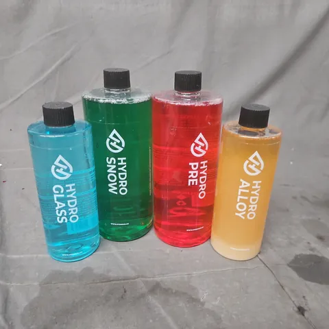 ASSORTED CLEANING LIQUIDS AND DETAILING KIT IN PLASTIC STORAGE TUB