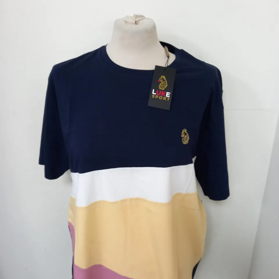 LUKE 77 BERMUDA PRINTED T-SHIRT SIZE XL