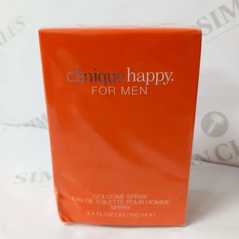 BOXED AND SEALED CLINIQUE HAPPY FOR MEN EAU DE TOILETTE 100ML