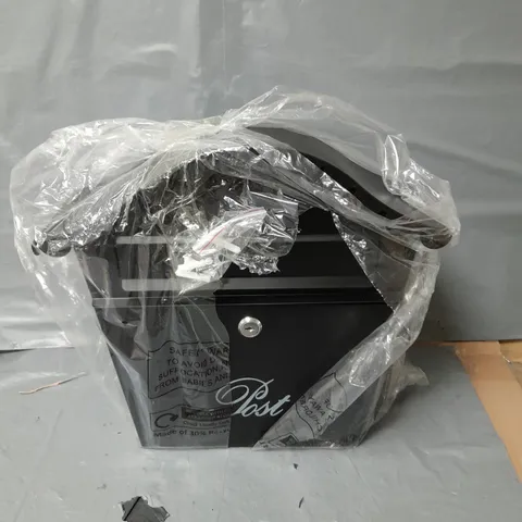 BOXED SENIOR POST BOX - BLACK