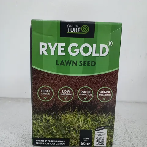 ONLINE TURF RYE GOLD LAWN SEED – RYE GRASS LAWN SEED (BOXED)