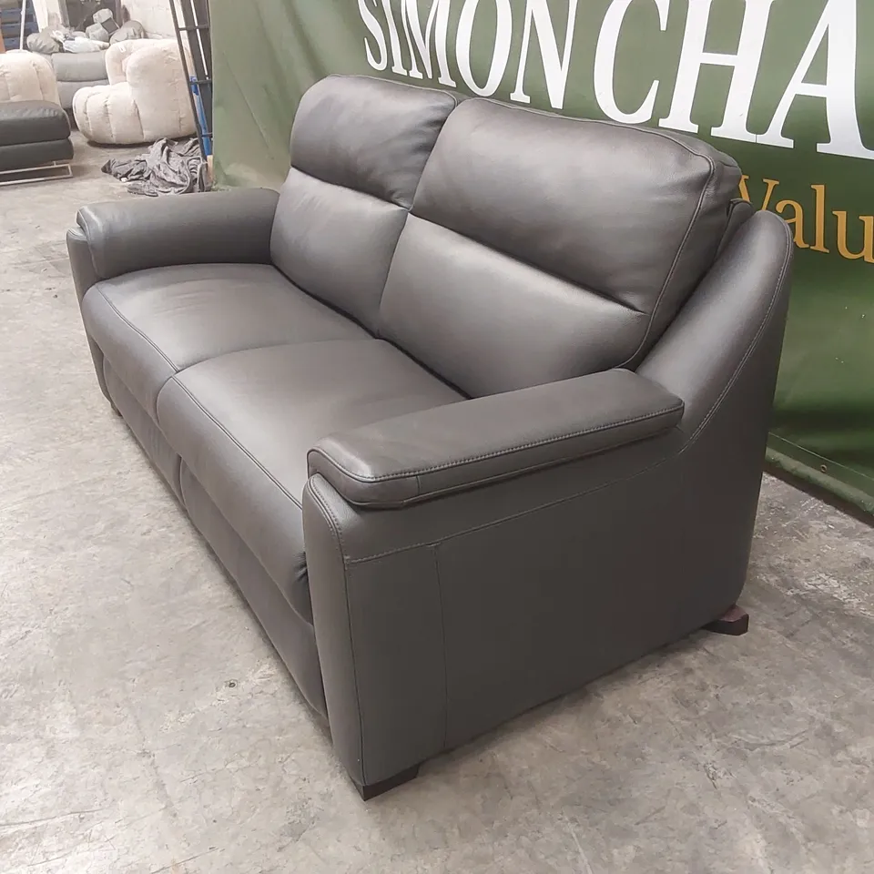 QUALITY DESIGNER ITALIAN MADE PARMA 3 SEATER LEATHER SOFA