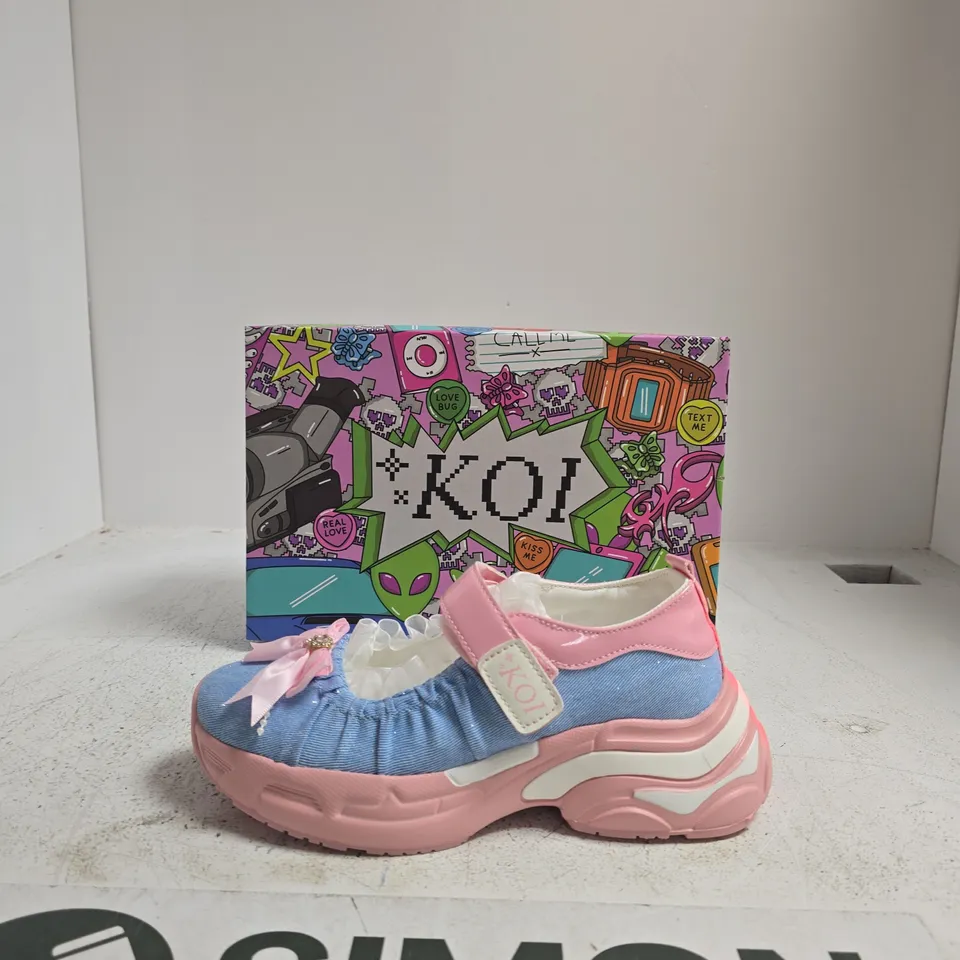 KOI STARLET RUFFLE BALLET MARY JANES - PINK, UK5