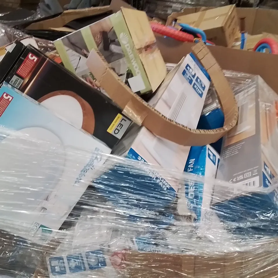 PALLET CONTAINING A LARGE QUANTITY OF ELECTRICAL PRODUCTS TO INCLUDE;TOWER FAN,HEATED CLOTHES AIRER,FANS,VACUUM CLEANER