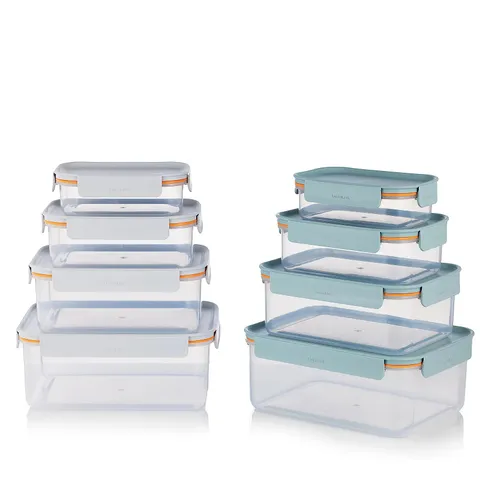 LOCK & LOCK SET OF 8 NESTABLE CONTAINERS SET