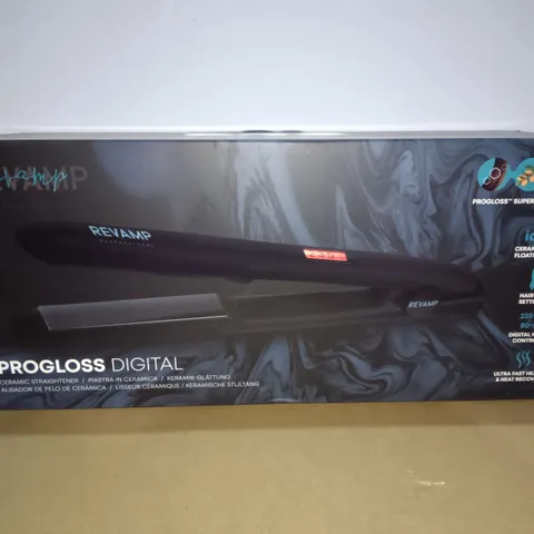 BOXED REVAMP PROGLOSS DIGITAL CERAMIC STRAIGHTENER