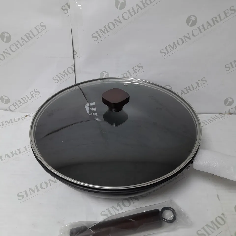 BOXED JOBIN NON STICK 33CM WOK WITH LID 