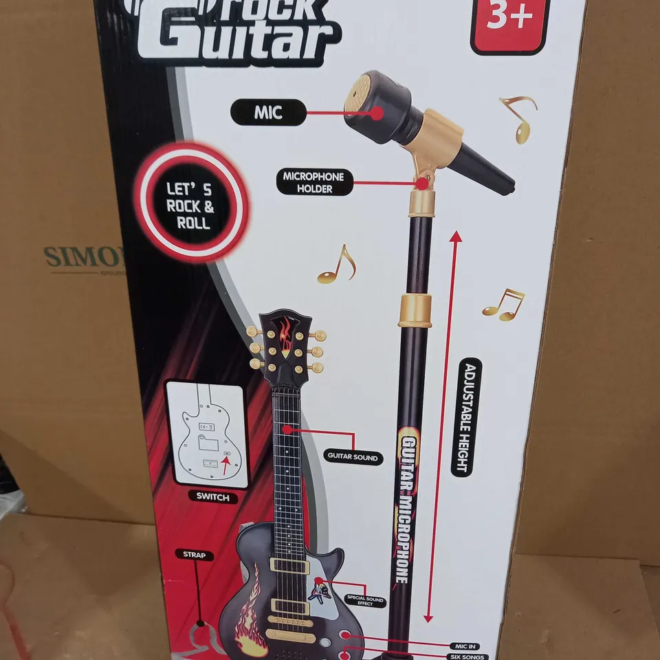 RONGFA ROCK GUITAR WITH MICROPHONE AND STAND 