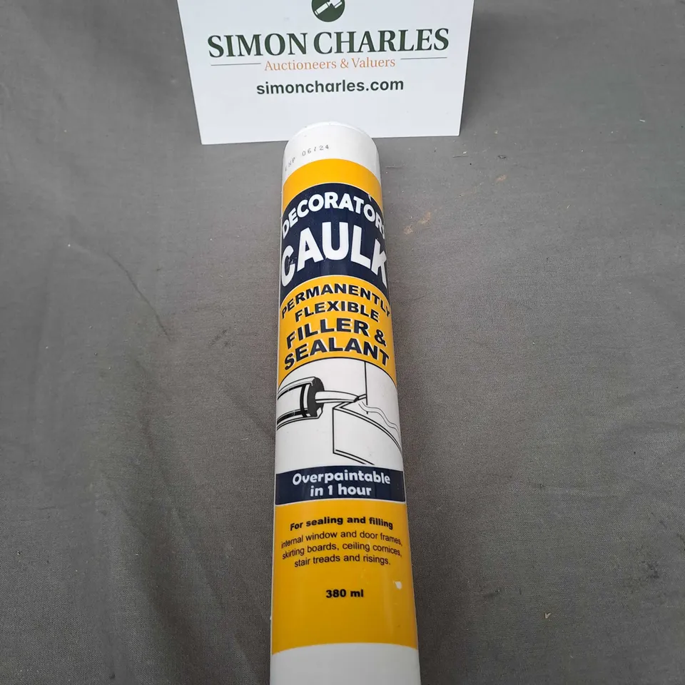 BOX OF APPROX 12 DECORATOR'S CAULK IN WHITE 380ML