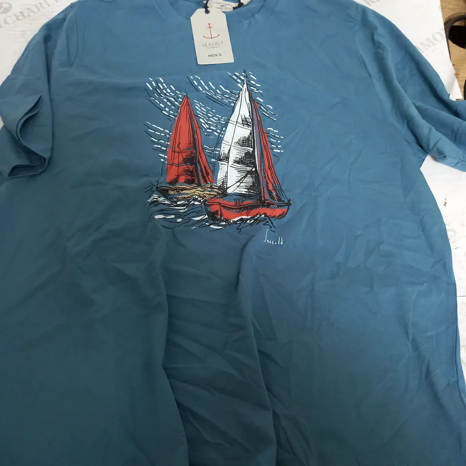 SEASALT CORNWALL MIDWATCH T-SHIRT SEAWARD BOATS - LARGE