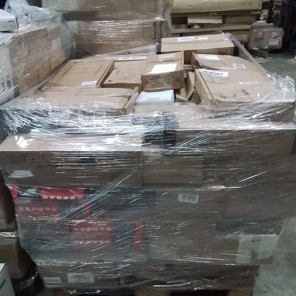 PALLET TO CONTAIN A LARGE QUANTITY OF WALL MOUNTED BRACKETS 